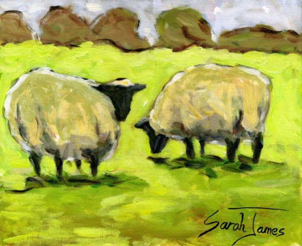 The Two Sheep Print (SJ010)