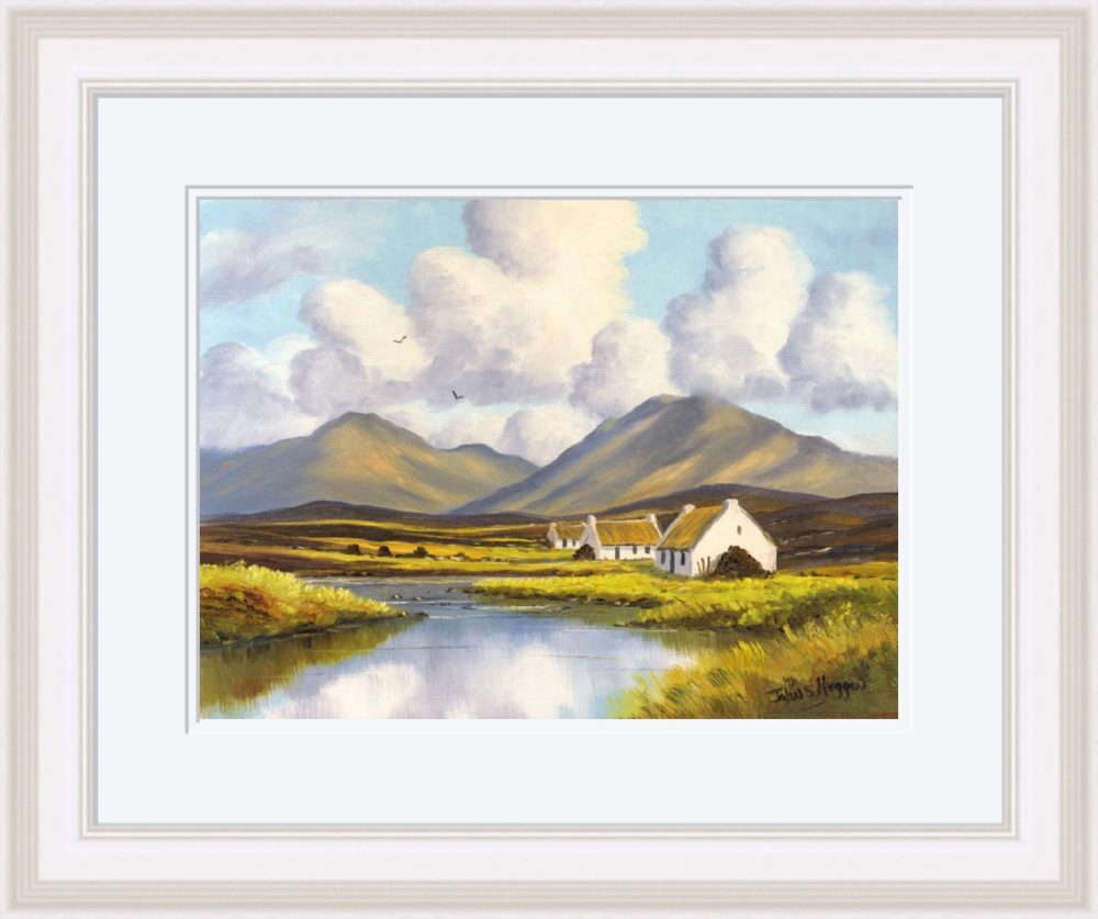 Recess County Galway Print (Large) in White Frame