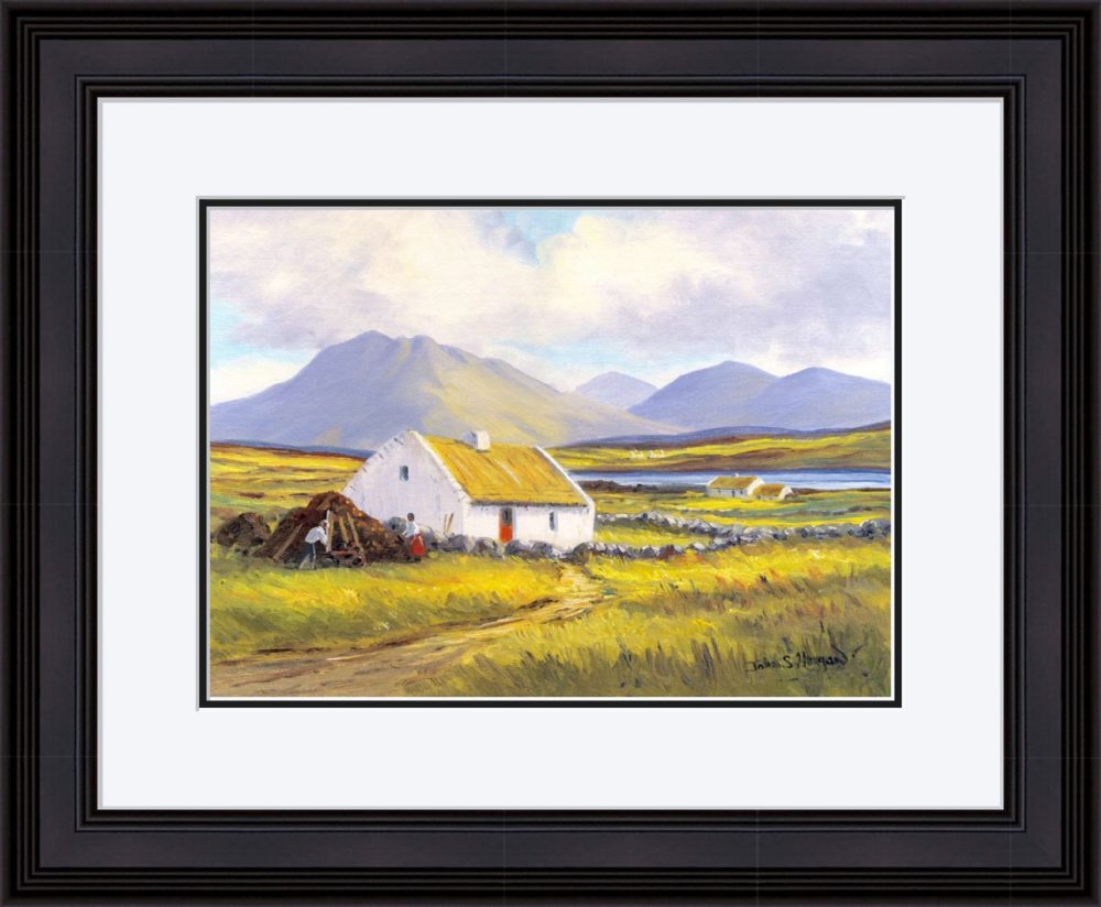 Roundstone Co. Galway Print (Large) in Black Frame