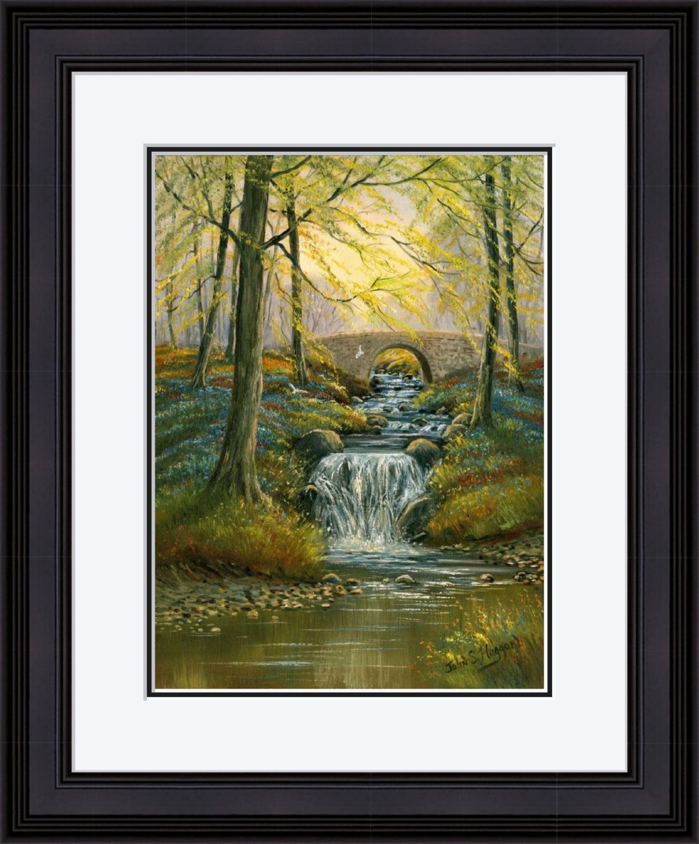 Spring In The Woods Print (Large) in Black Frame