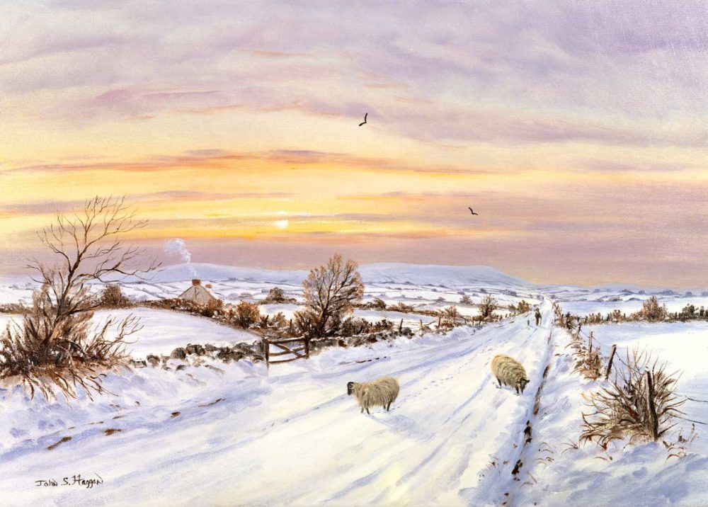 Winter Evening Near Slieve Gallion Print (0212)