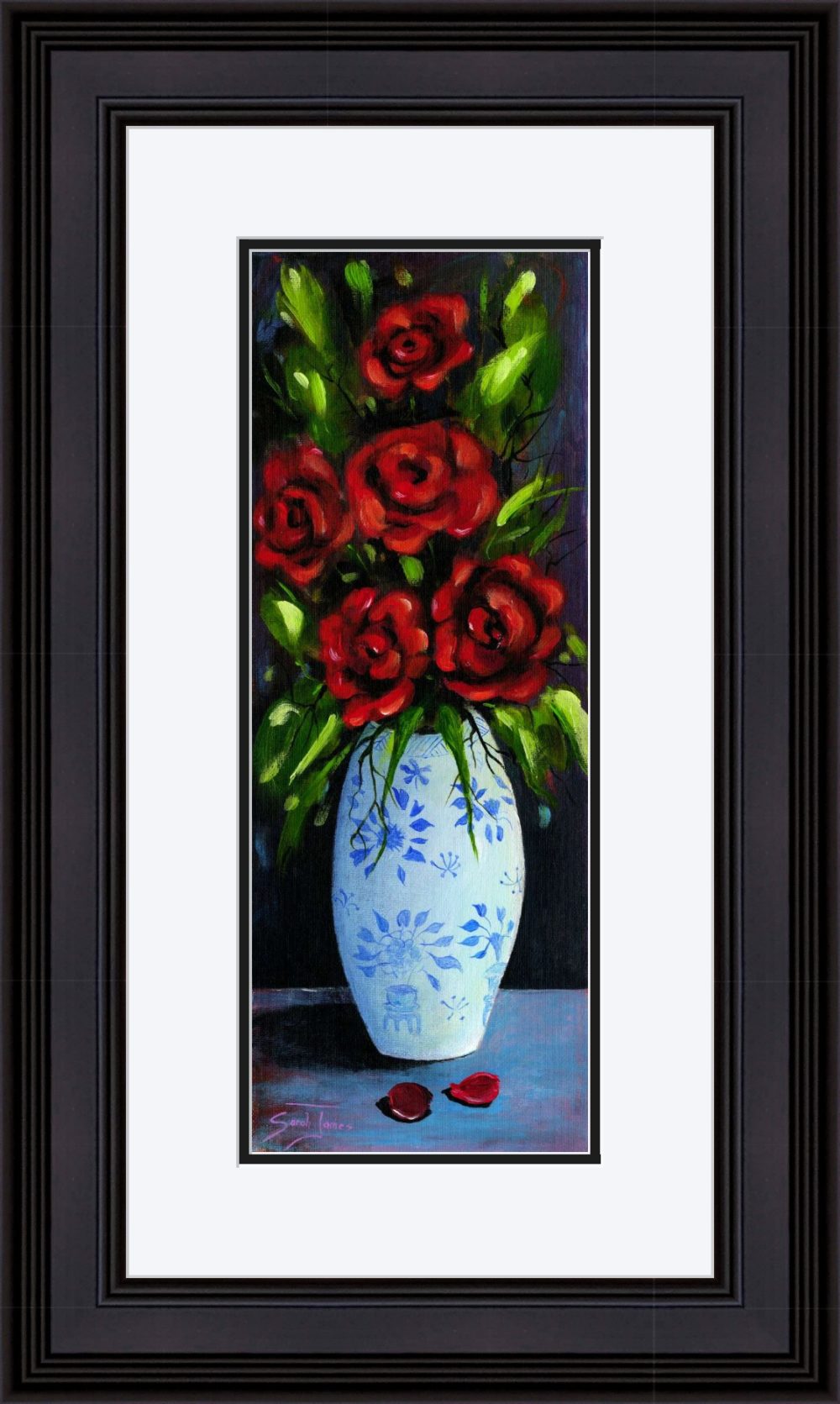 The Chinese Vase Print (Medium) In Black Frame