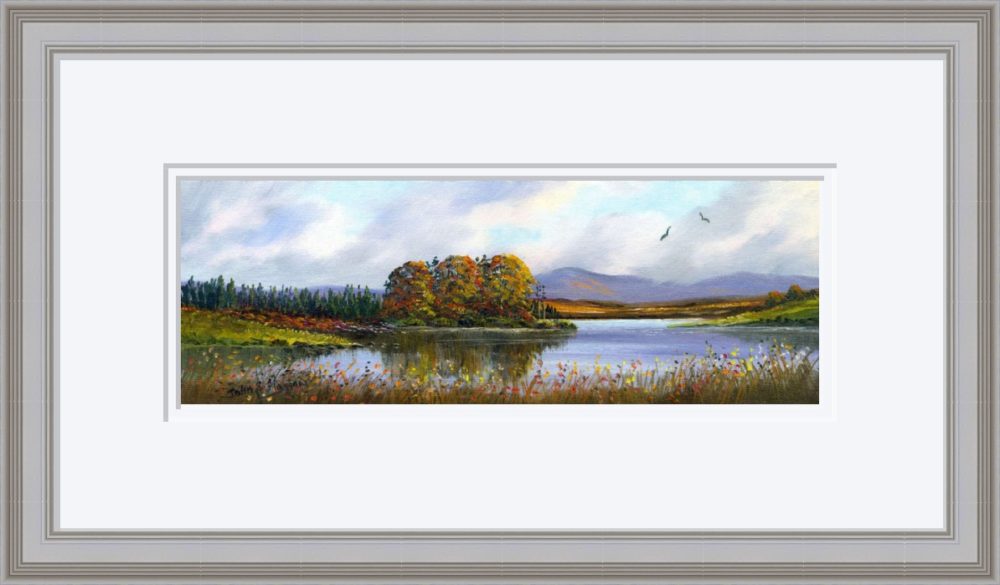 Lough Fea Print in Grey Frame