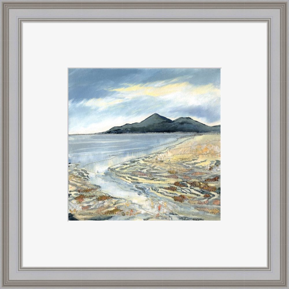 Murlough Beach Print in Grey Frame