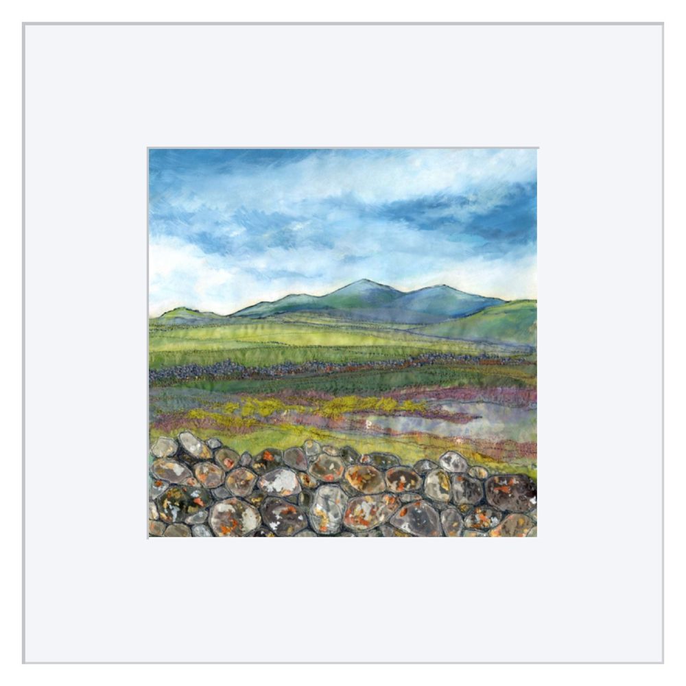 The Mournes Print in White Frame