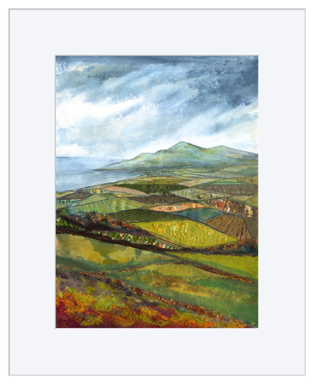 Mourne View Print in White Frame