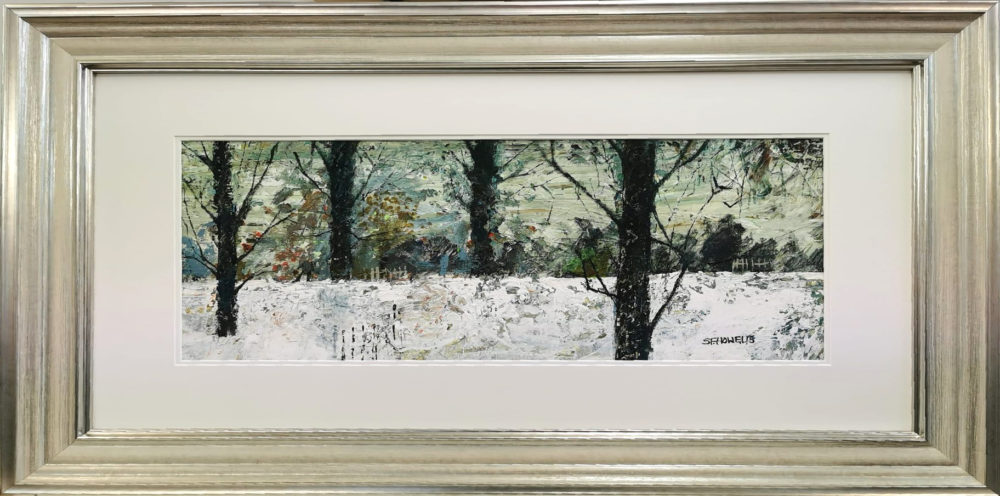 Winter Wonderland in White and Silver Frame