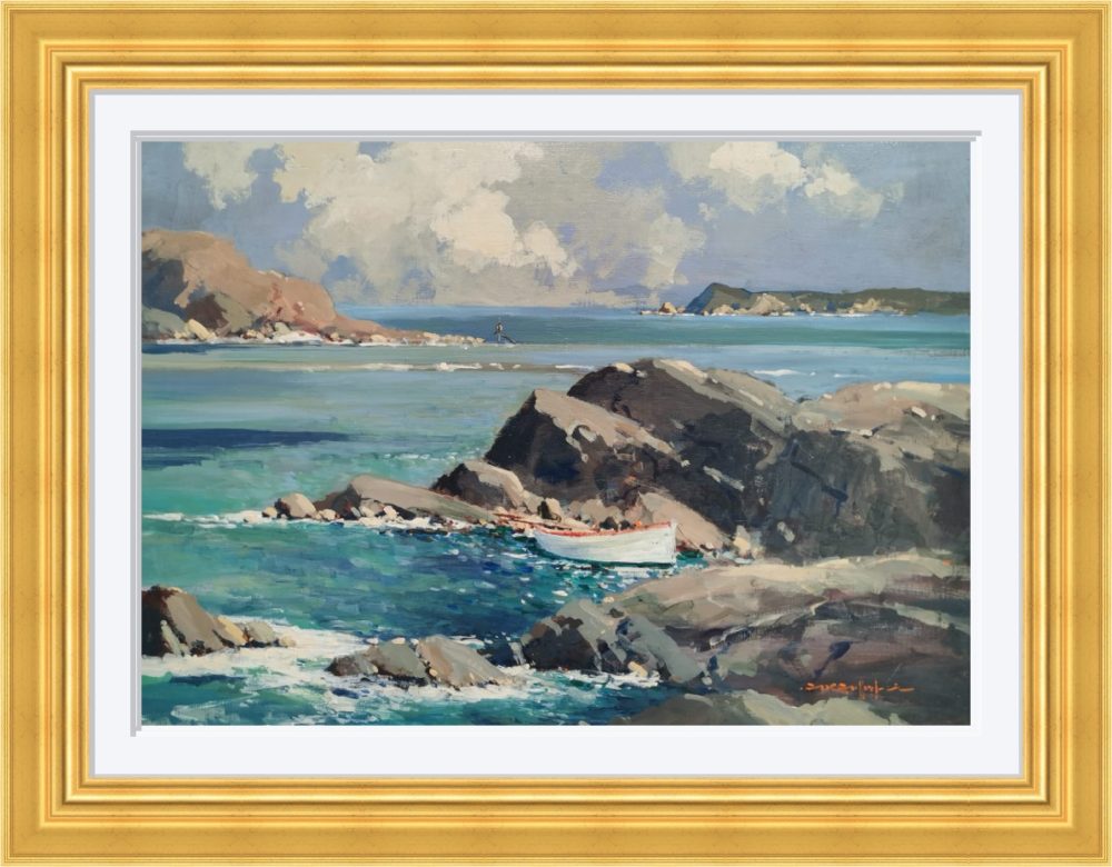 Seascape in Gold Frame