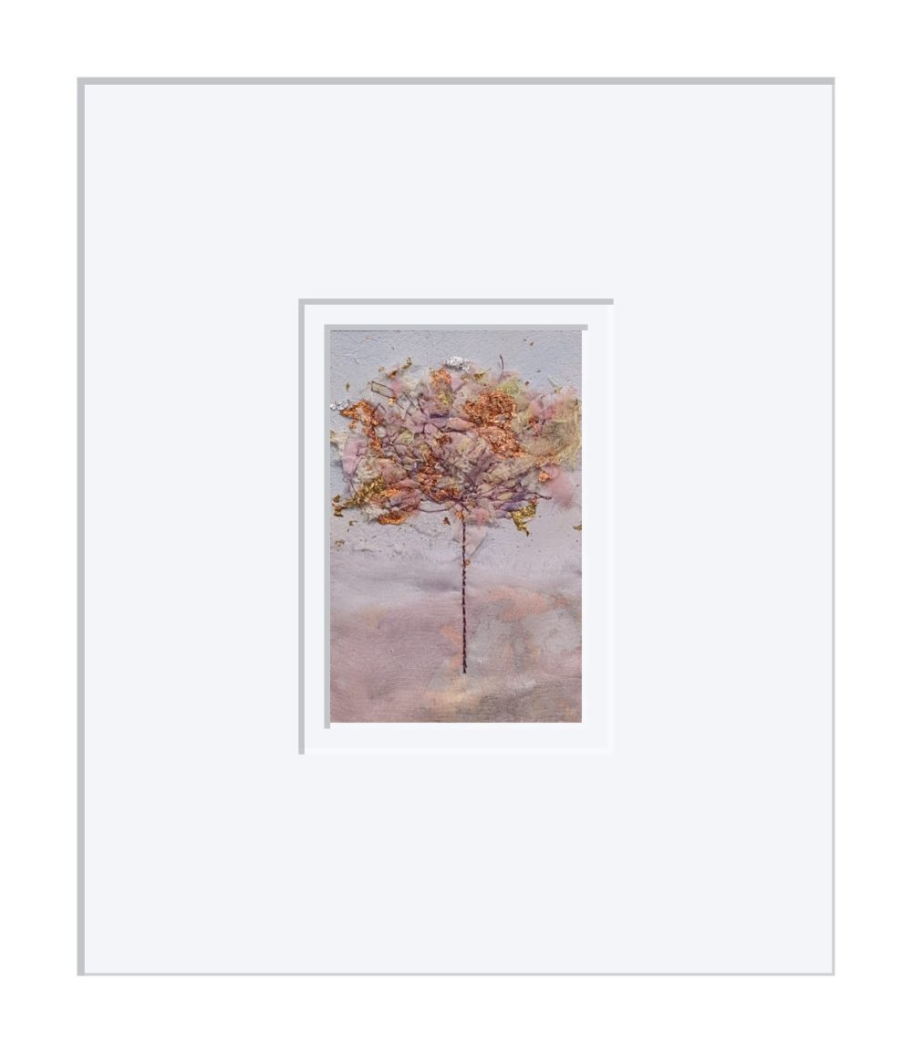 Cherry Blossom In White Frame