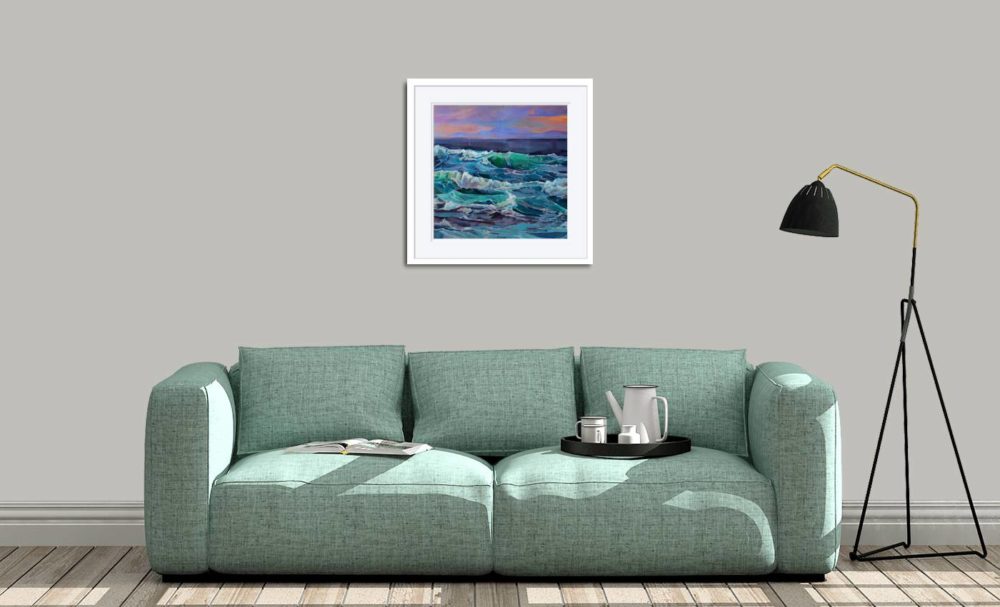 Creevy, Storm Emma II Print In White Frame In Room