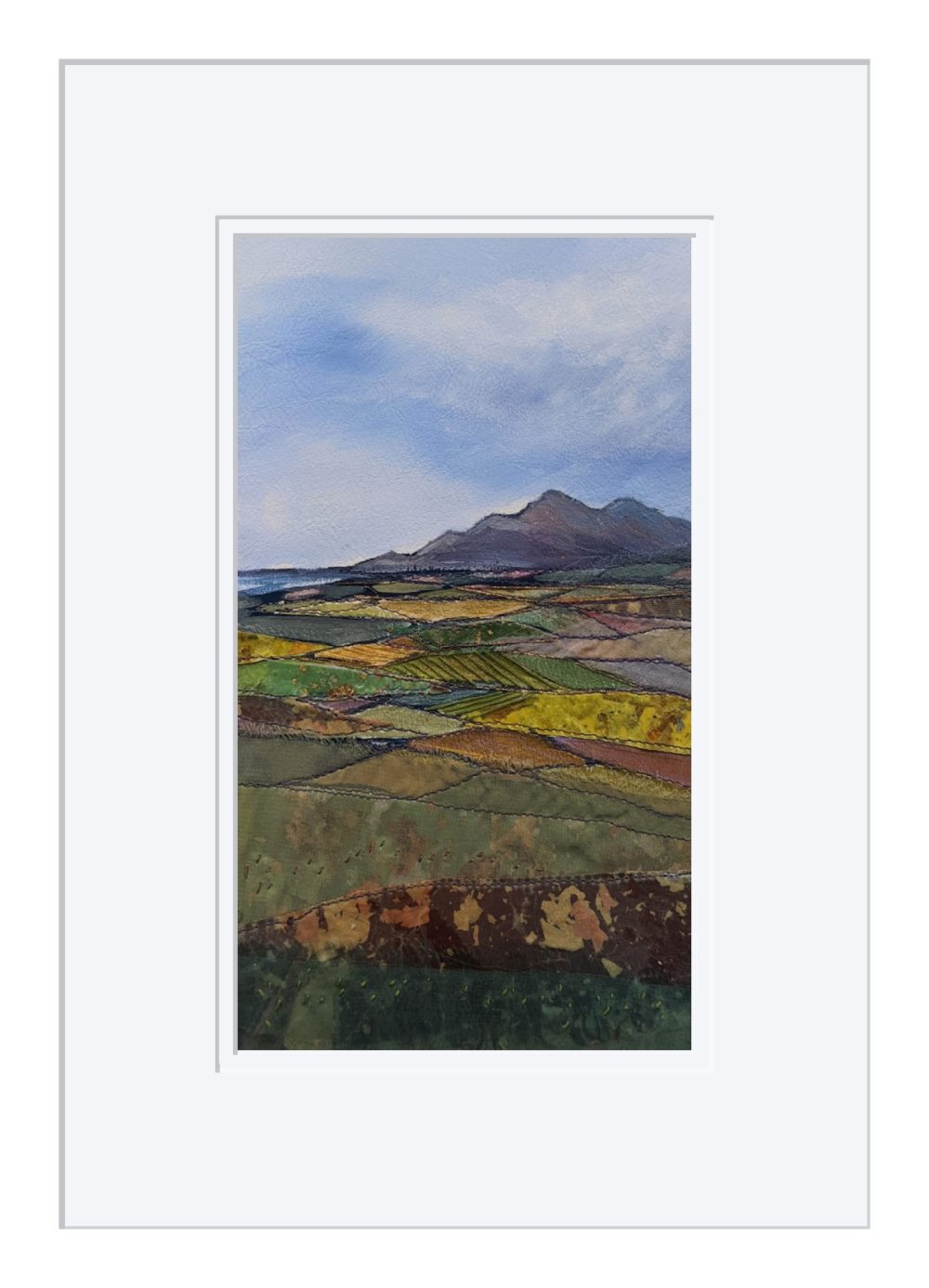 Mourne View In White Frame