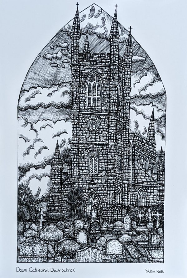 Down Cathedral, Downpatrick Print