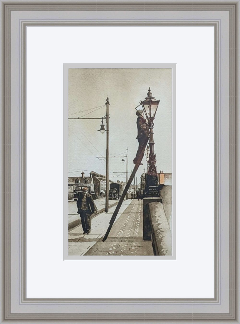 The Lamplighters In Grey Frame