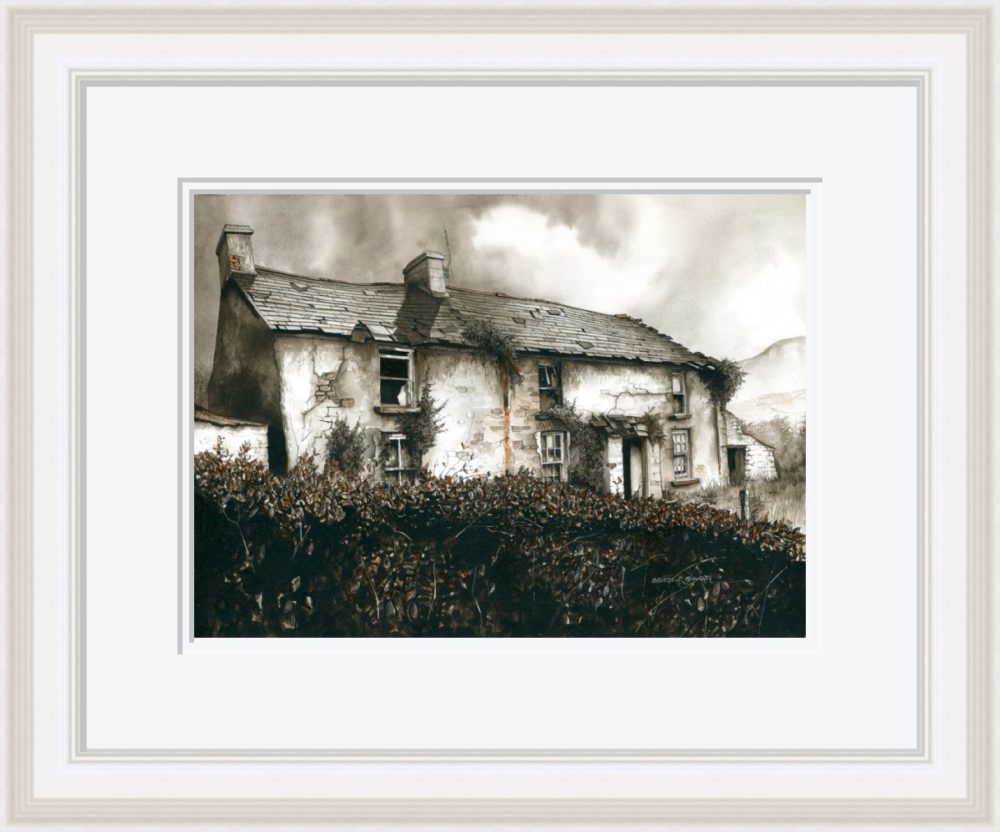 On The Sixtowns Road Print In White Frame