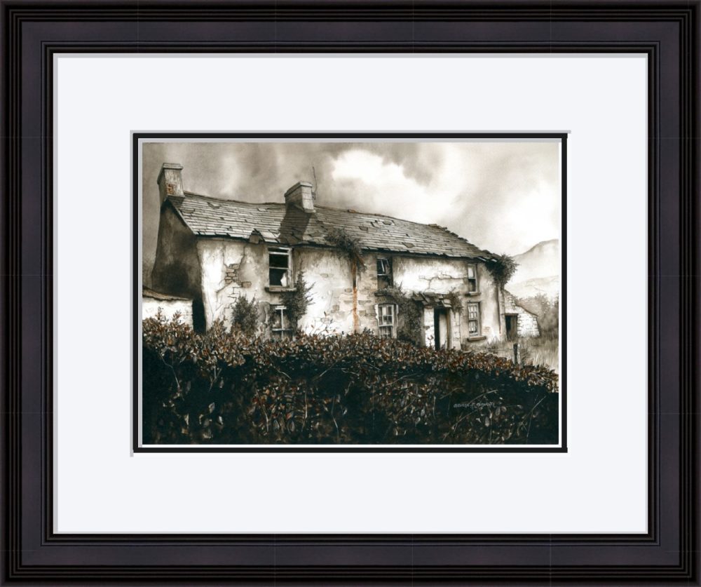 On The Sixtowns Road Print In Black Frame