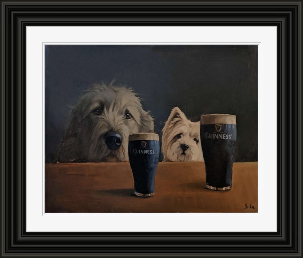 A Pint And A Half In Black Frame