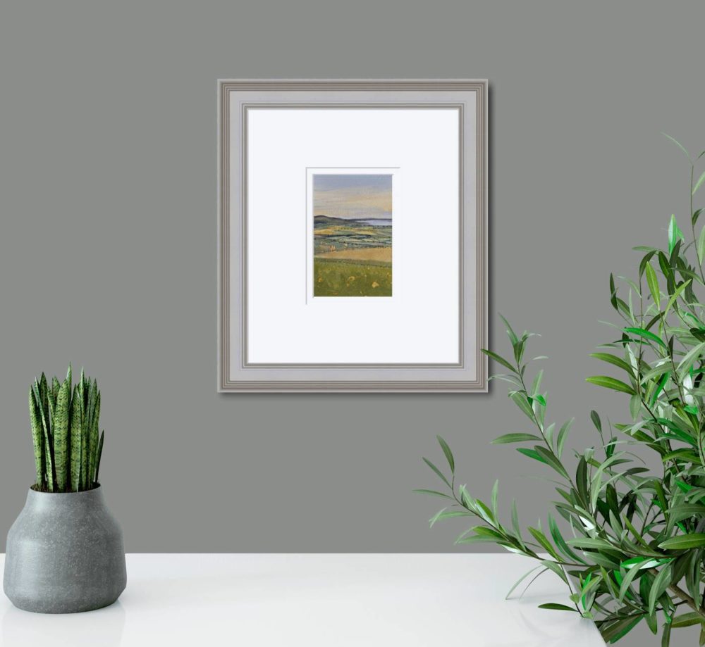 View From Slieve Gallion In Grey Frame In Room