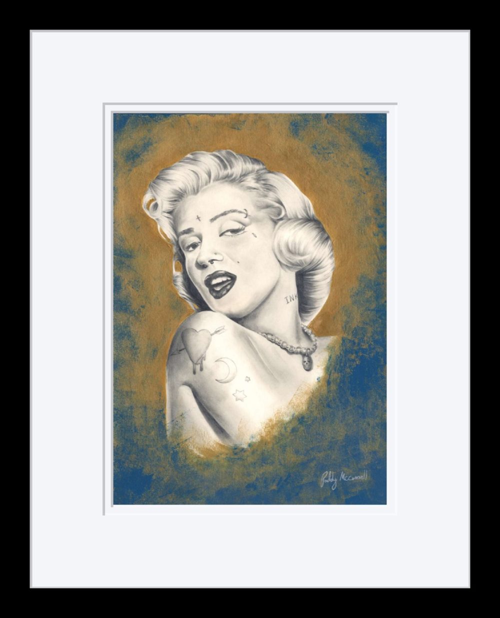 Marilyn Print In Black Frame