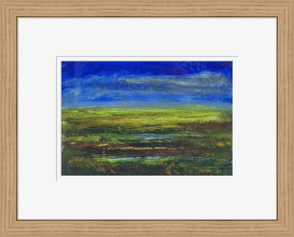 The Light Of Evening In Wooden Frame