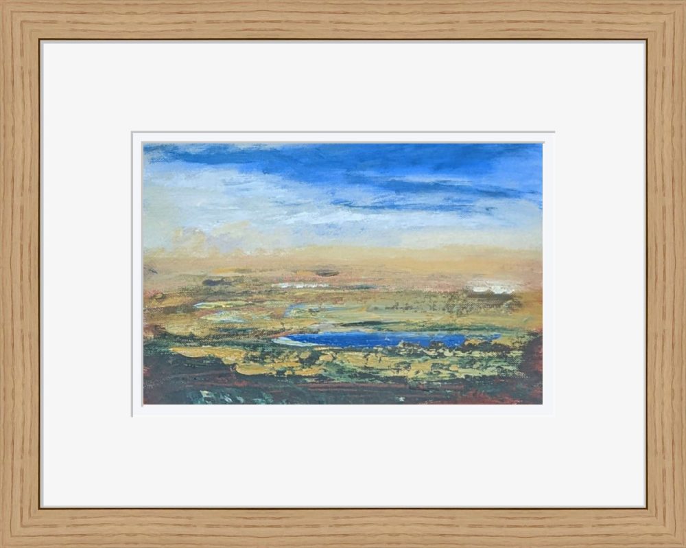 Upland Lough In Wooden Frame