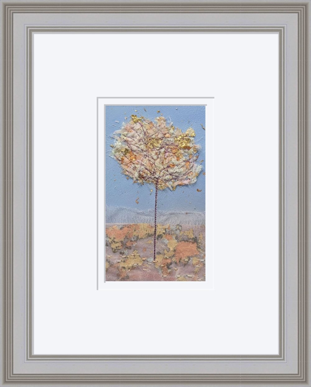 Cherry Blossom In Grey Frame