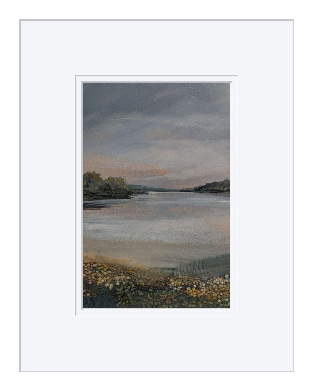 At The Lough In White Frame