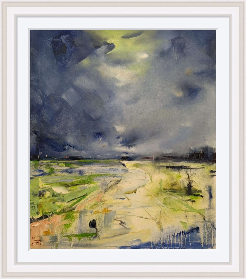 Passing Storm In White Frame