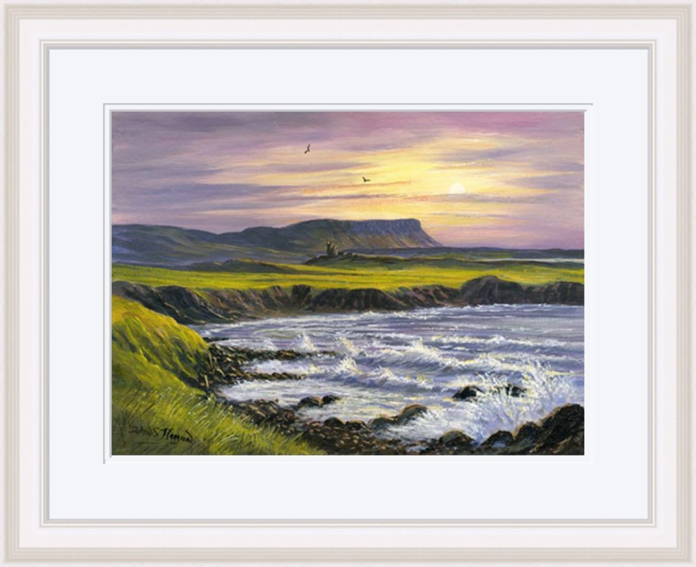 Mullaghmore Print In White Frame