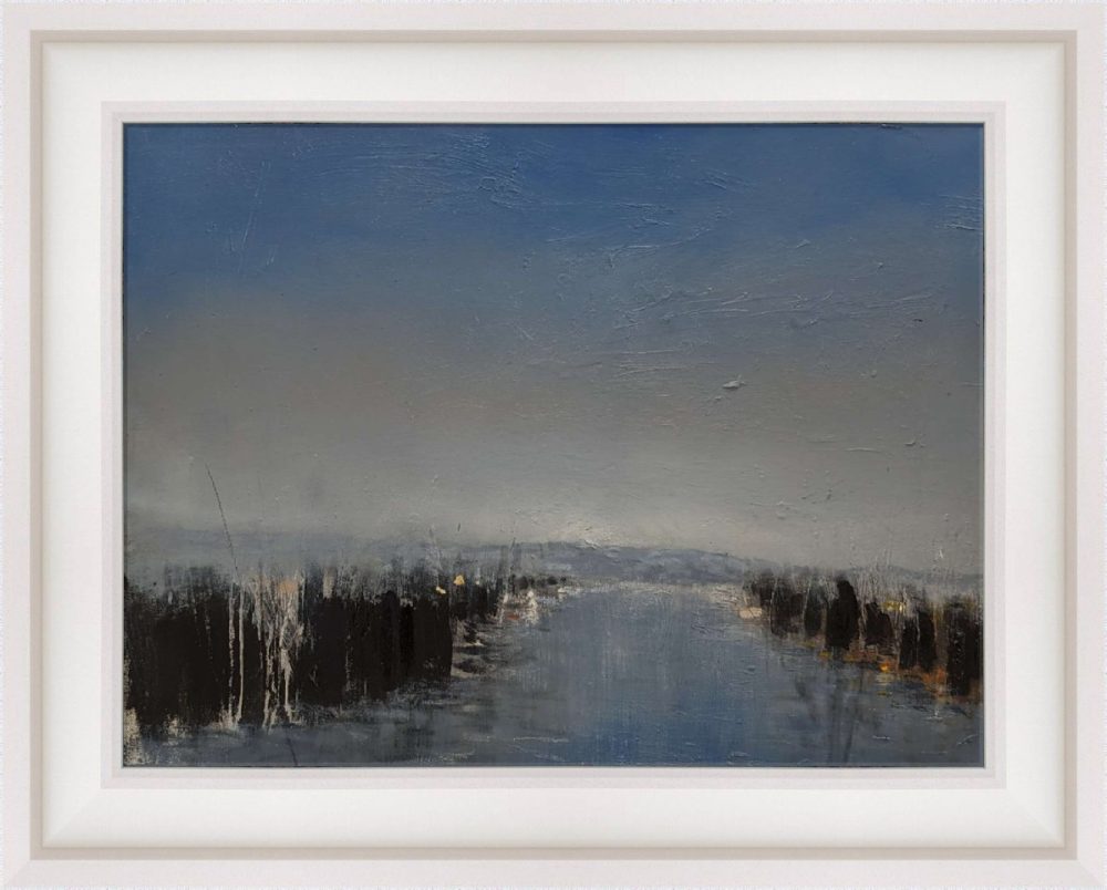 The Fishing Pond In White Frame
