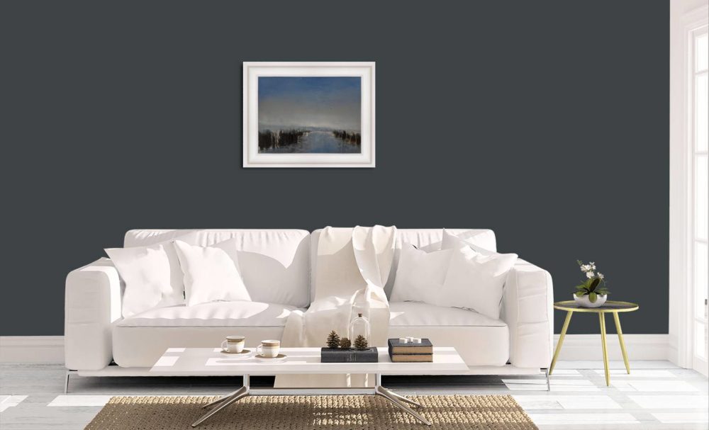 The Fishing Pond In White Frame In Room