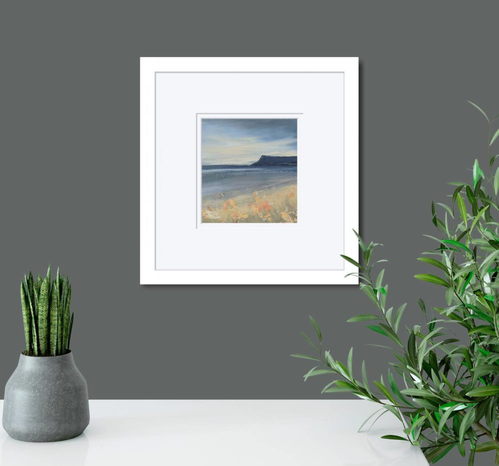 Ballycastle Beach In White Frame In Room