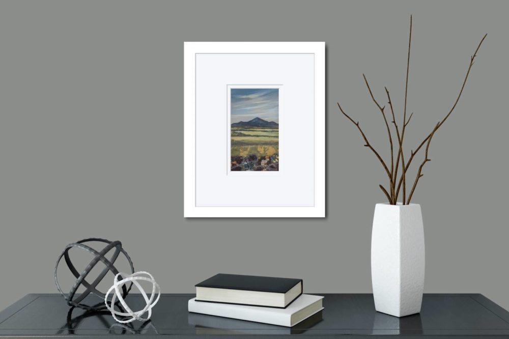 The Mournes In White Frame In Room