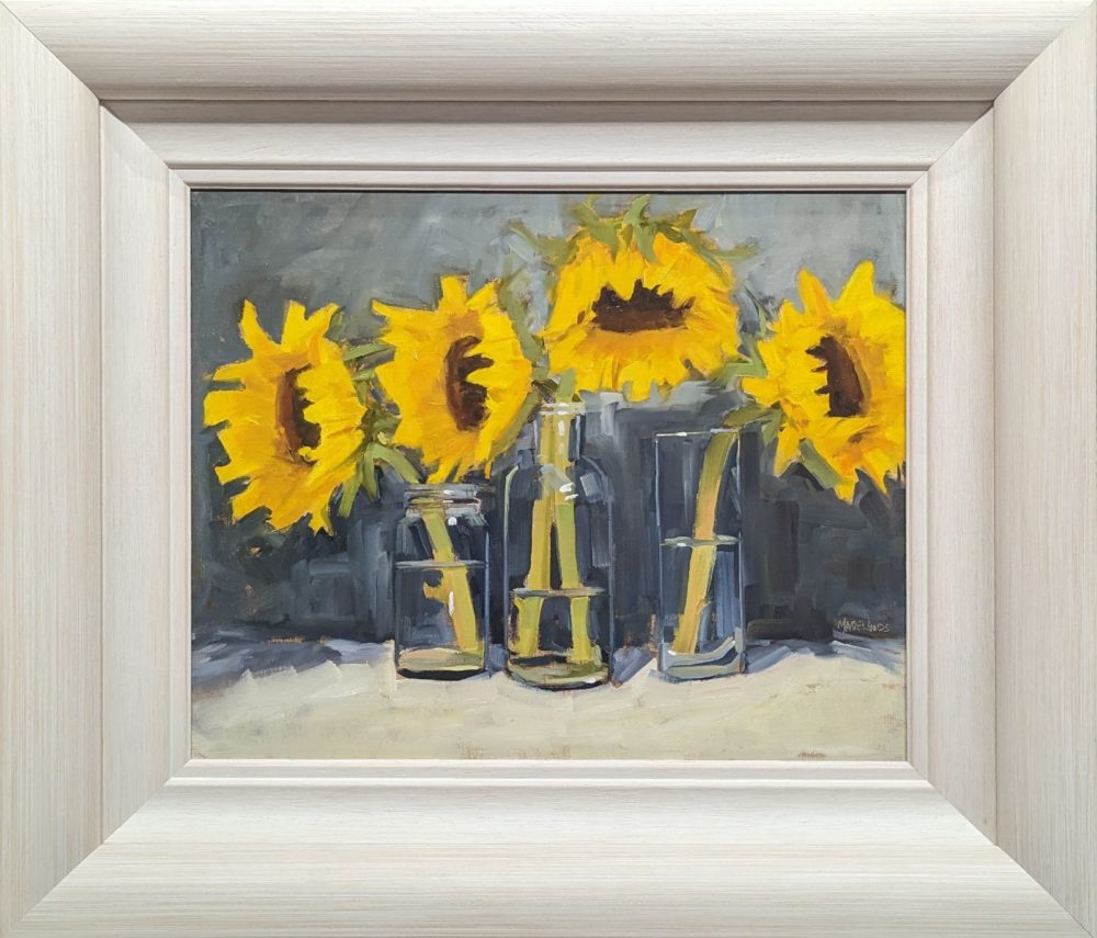 Four Sun Seekers In White Frame