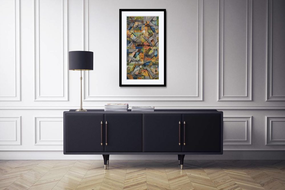 Sequential Cynosure In Black Frame In Room
